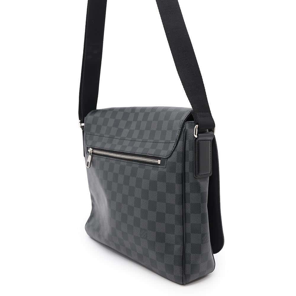 Louis Vuitton Black Shoulder Graphite District Damier Black Bag